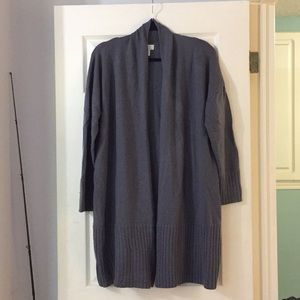 Long open cardigan - Merino Wool